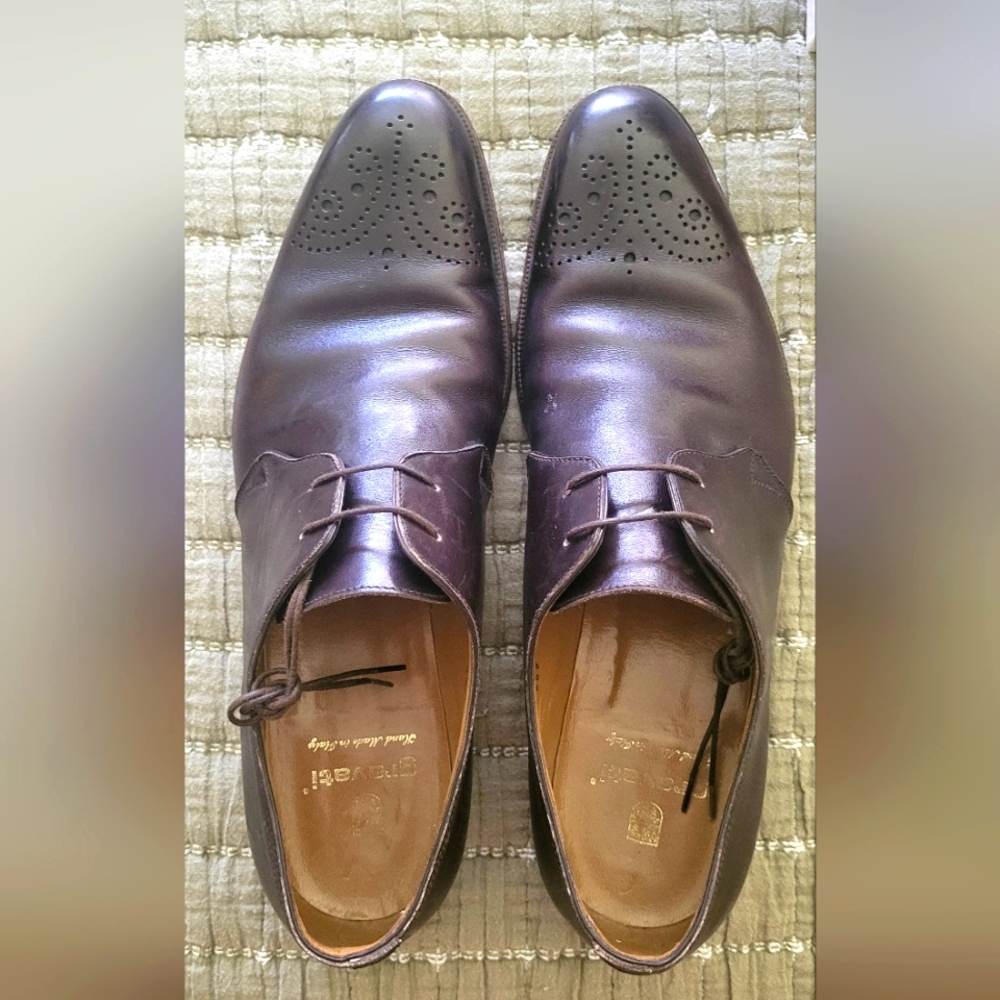 Gravati Men US Size 13- Model # 17428 *Wholecut Brogue Derby, Brown*